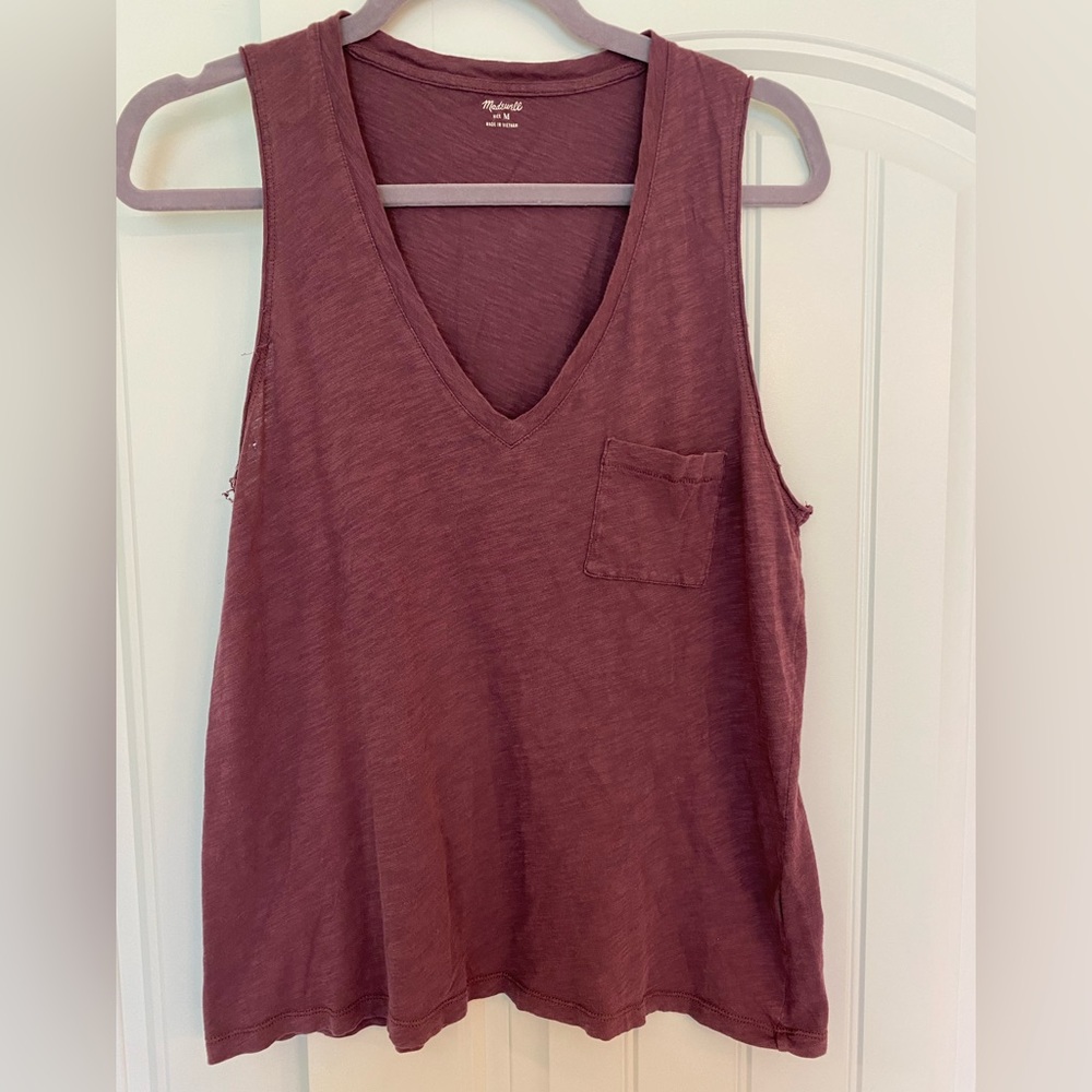 Madewell Whisper Cotton V-Neck Tank